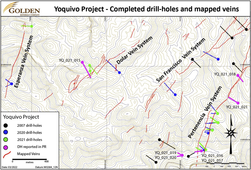 Phase 2 drilling, Yoquivo Project, Chihuahua
