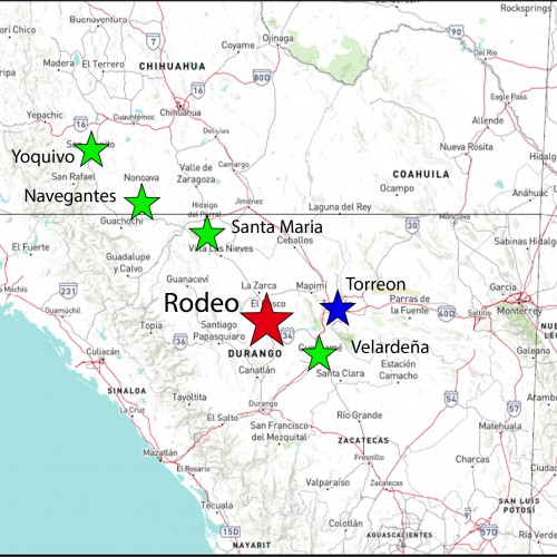 Rodeo Location Map